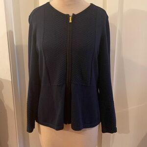 Navy Tommy Hilfiger full zip cardigan